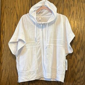 Tribal White Hooded Sweatshirt